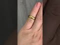 Antique Victorian 18K Yellow Gold Wide Engraved Wedding Band