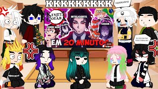 Hashiras react DEMON SLAYER ACADEMIA DOS HASHIRAS 2 EM 20 MINUTOS (PARÓDIA REDUBLAGEM) 😂❤️