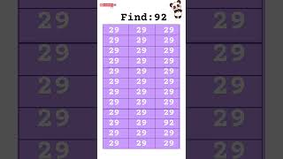 Find the hidden number - find 92 #shorts #reels #sec #maths #viral