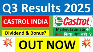 CASTROL INDIA Q3 results 2025 | CASTROL results today | CASTROL INDIA Share News | CASTROL Share