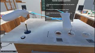 VR Chemistry Lab - "Thermite reaction" Demonstration