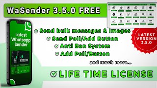 🚀WA Sender 3.5.0 free bulk messaging | WA Sender Free Download \u0026 Install | WA Sender KeyGen Download