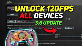 Unlock 120 FPS in Graphics settings 🔥 Best Gfx Tool For Pubg \u0026 BGMI | bgmi lag fix | bgmi 3.6 update