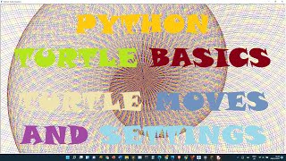 Turtle Moves and Settings | Python Turtle Basics 1