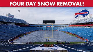 Buffalo Bills Stadium Four Day Snow Removal Timelapse!