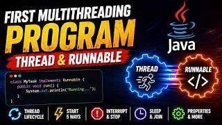 First Multithreading Program in Java - Thread, Runnable, Lifecycle, interrupt(), sleep(), join()