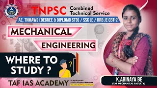 WHERE TO STUDY - 2025 | MECHANICAL ENGINEERING | TAF ENGINEERING SERVICE