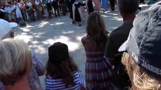 Traditional childrens folk dance in Vannes, France