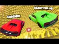 Jumping EXPENSIVE Cars Into a Spike Pit Challenge in BeamNG Drive Mods!