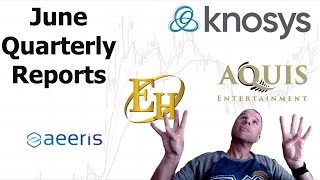 June Quarterly Reports | Aquis Entertainment (AQS), Knosys (KNO), Eneco Refresh (ERG), Aeeris (AER)