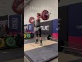 130kg clean and jerk in the training hall