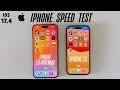 iPhone 15  vs 15 Pro Max | IOS 17.4 - Speed Test!