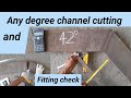 Steel channel miter cutting formula/How to cut channel & beam any degree