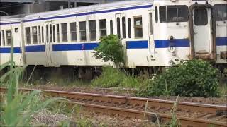 JR九州　鹿児島車両センターから キハ47鹿児島中央駅～慈眼寺（347D　47 8070+47 9098   鹿児島車両センター前　撮影日2024 6 3