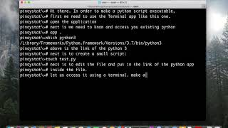 How to make a python script executable in Mac OS