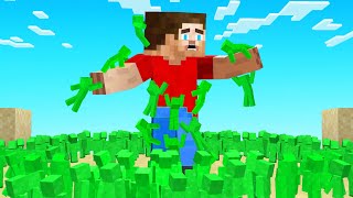 My friend sent 100,000 Clay Soldiers to Fight Me! (Minecraft)