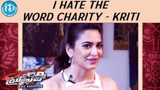 I Hate The Word Charity - Kriti Kharbanda || Talking Movies with iDream