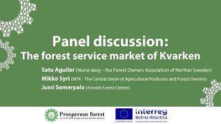 In the business of Kvarken forests – The forest service market of Kvarken