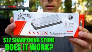 TESTING A $12 KNIFE SHARPENING STONE FROM AMAZON. Knife sharpening doesn't have to be expensive.