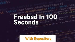 freebsd in 100 seconds