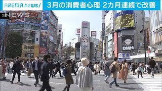 3月の消費動向調査　2カ月連続で改善(2021年4月8日)