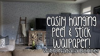 Easily Hanging Peel and Stick Wallpaper- With Natalia Bonner