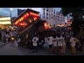 ㊗️第463回田辺祭り～宵宮～闘鶏神社鳥居前お勤め～　本町、福路町、片町笠鉾～