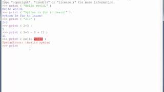 Chapter 1: Python print statement