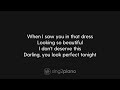 ed sheeran perfect piano karaoke