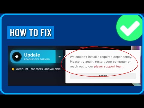 Как исправить ошибку League of Legends «Мы не смогли установить необходимую зависимость» (2024 г.)