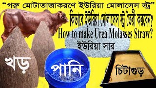 Making Urea Molasses Multinutrient Block/make Urea Molasses/কিভাবে ইউরিয়া মোলাসেস প্রস্তুত করবেন