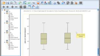 SPSS: Side-by-Side Box Plot