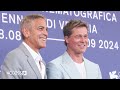 brad pitt u0026 girlfriend ines de ramon look in love on first red carpet at venice film festival