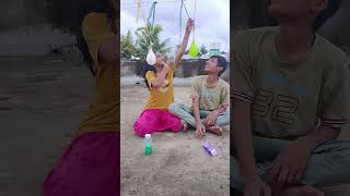 Balloon Challenge ൽ ഞാൻ ജയിച്ചേ😂🤩#funny #comedy #trending #ytshorts #challenge #balloonchallenge