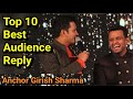 Top 10 Best Funny Audience Reply at Event | Anchor Girish Sharma | Wedding and Corporate Events