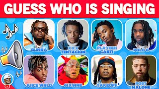 Guess Who Is Singing...? 🔊 Rap Songs, Xxxtentacion, Juice Wrld, Post Malone, Gunna, Drake