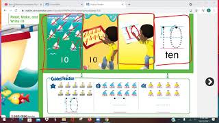Kindergarten Math Lesson 3-6 Read, Make, and Write 10