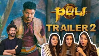 Puli - Official Trailer 2 reaction | Vijay, Sridevi, Sudeep, Shruti Haasan, Hansika Motwani