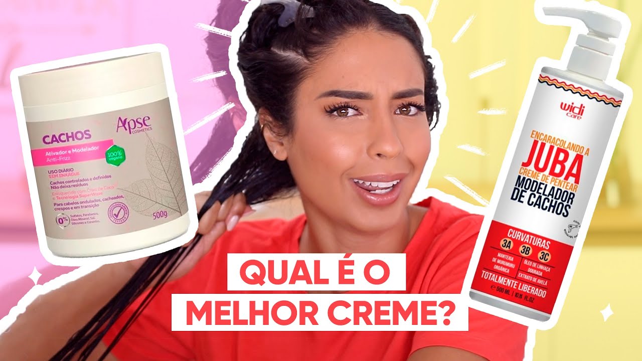 QUAL O MELHOR CREME DE PENTEAR? WIDI CARE ENCARACOLANDO A JUBA X APSE ...