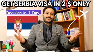 Serbia 🇷🇸 visit visa only in 2$ | How to Apply Serbia visit visa | Documents,Cost | Processing Time