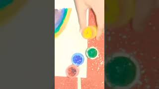 Rainbow painting with poster colour watch my full video #art