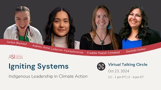 ASI Presents Igniting Systems: Indigenous Leadership for Climate Action