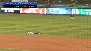 RailRiders' Refsnyder makes a diving stop