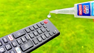 Just a Drop of Super Glue on the TV Remote and you will be amazed !