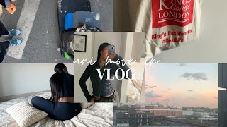 uni move in vlog | king's college london 🩵