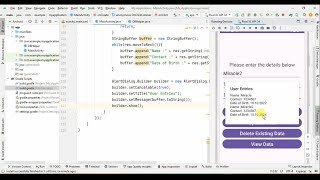 SQLite Database Tutorial Android Studio Insert, Delete, Update and View Data in Android Studio with