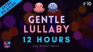 Sleep music 12 hour lullaby dark screen - Lullaby for babies to go to sleep #10 "Heavenly Dreams"