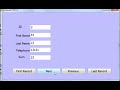 Visual Basic.net: Retrieve data from SQL Server database and navigation Buttons with source code
