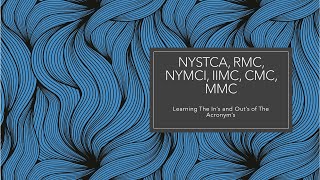 NYSTCA and IIMC Certification