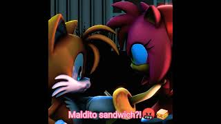 Tails, Amy y un sandwich #shorts #Tails #Amy 💛❤️🥪